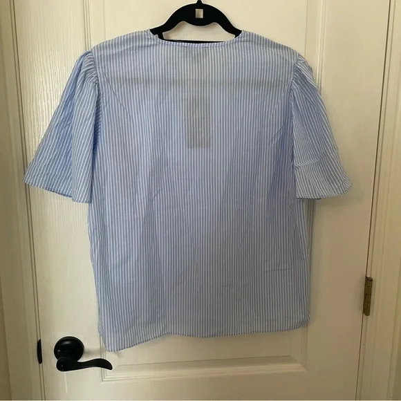 GiGiO Light Blue Striped Blouse - Picture 3 of 4
